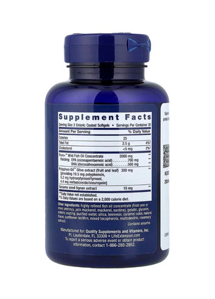 Life Extension Omega 3 + EPA 700mg & DHA 500mg - 60 caps
