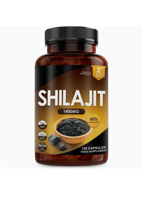 Shilajit + Sea Moss Complex – Fulvic Acid 60% - 120 Caps| 2-Month Supply | High Potency Formula