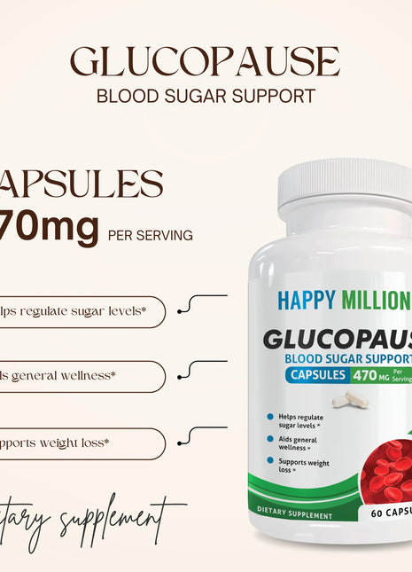GLUCOPAUSE : Blood Sugar Support Supplement