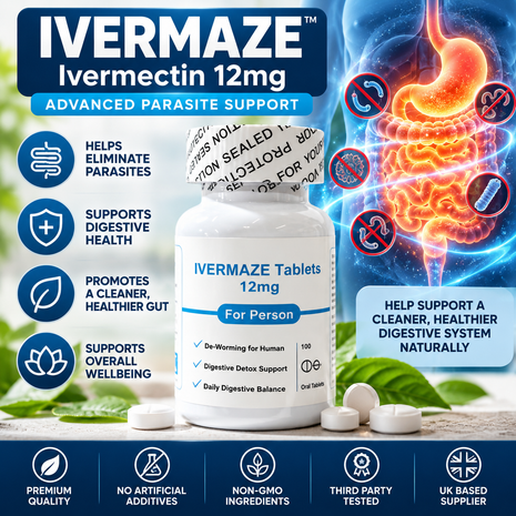 Deworming IVERMAZE Pet/Animal Deworming 12mg | 100 Tablets - Suitable for human use