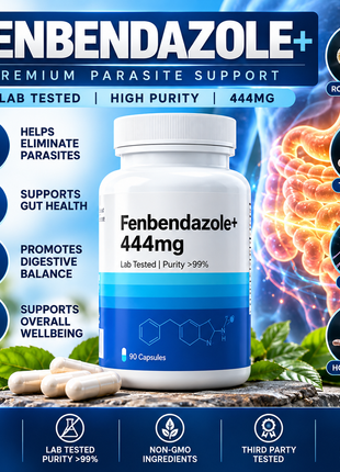 Fenbendazole 444mg | 90 Capsules | Veterinary Use Only (UK STOCK)