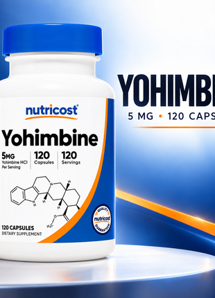 Yohimbine HCL - 5mg | 120 Capsules