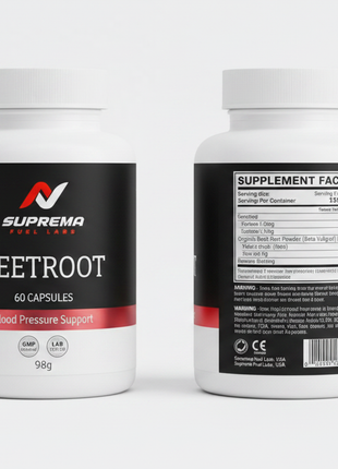 Suprema Beetroot Extract| Blood Pressure Support - 60 Caps