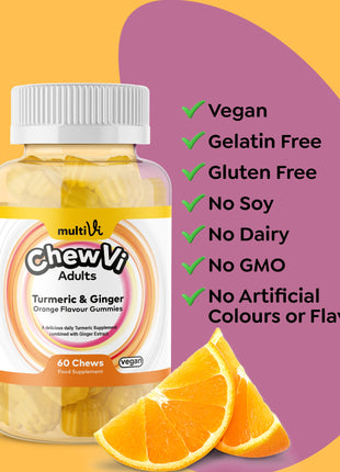 Turmeric & Ginger Gummies - Orange Flavour