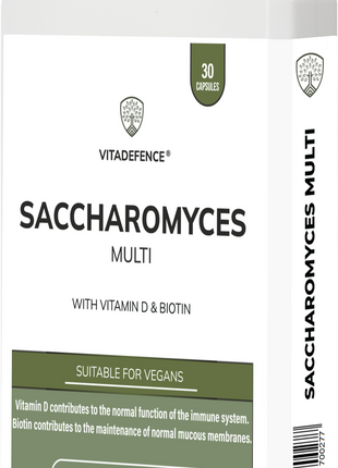 Saccharomyces Multi | With Vitamin D3, Biotin, Olive Leaf & Bamboo Silica – 30 Capsules-3