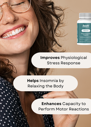 MOOD: Ashwagandha Supplement for Mood Swings & Cramp Relief