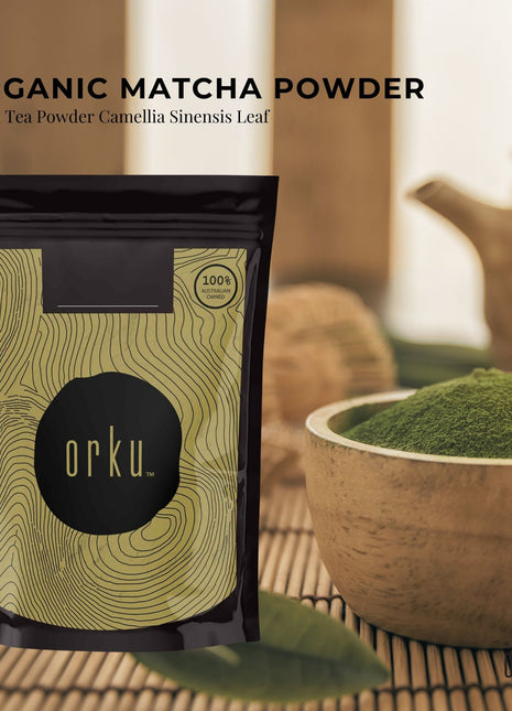 Organic Matcha Green Tea Powder Camellia Sinensis Leaf Supplement