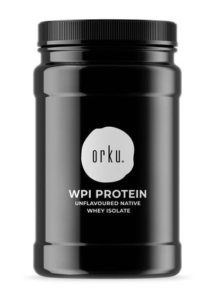 Orku 1Kg Whey Protein Isolate Powder WPI 90% Unflavoured Native Jar