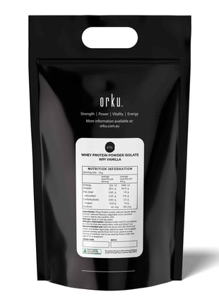 Orku WPI Whey Protein Isolate Powder - Vanilla Bag | Sports Food