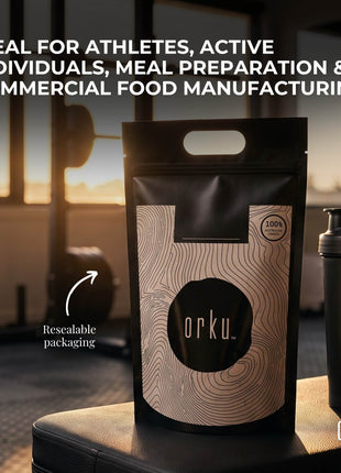 Orku Whey Protein Isolate Powder WPI 90% Unflavoured Native Bags