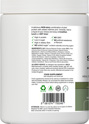 Soy Fibre Multi | Vanilla Flavour Protein Powder with Vitamins & Minerals – 300 g