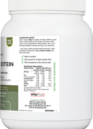 Whey Protein Multi | Vanilla Flavour Protein Powder with Stevia – 600 g