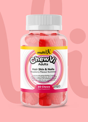 Hair Skin & Nails Gummies - Raspberry Flavour