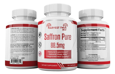 Saffron Pure |88.5mg - 60 Capsules
