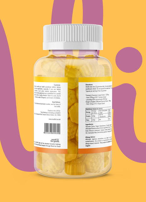 Turmeric & Ginger Gummies - Orange Flavour