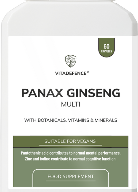 Panax Ginseng Multi | With Botanicals, Vitamins & Minerals – 60 Capsules
