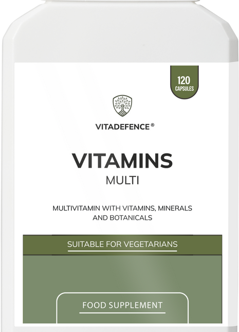 Vitadefence Multivitamin | Daily Vitamins & Minerals | 120 Capsules
