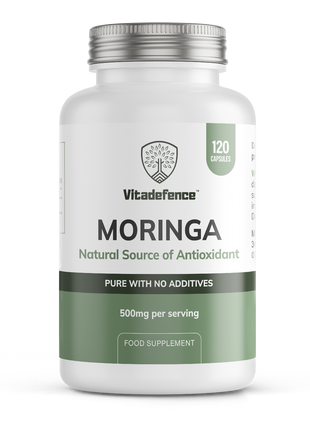 Moringa Oleifera | 500 mg Vegan Capsules – 120 Capsules