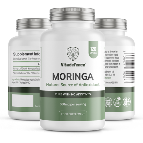 Moringa Oleifera | 500 mg Vegan Capsules – 120 Capsules