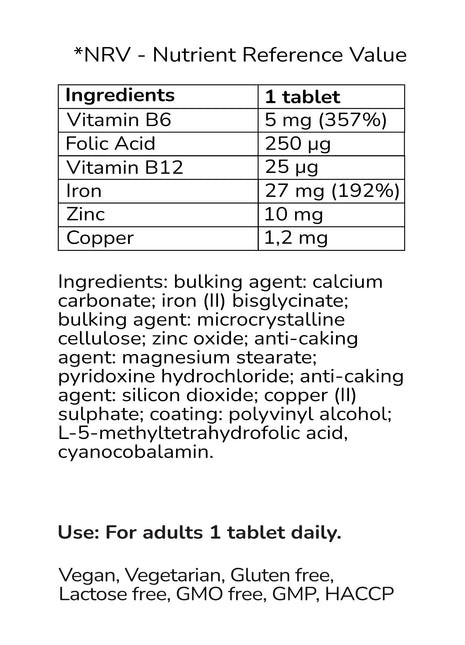 Iron Complex Vitamin Supplement