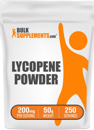 BulkSupplements.com Lycopene Powder - Lycopene Supplement Lycopene 10mg - Antioxidants Supplement & Heart Health Supplement Gluten Free 200mg per Serving 50g (1.8 oz)