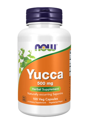 NOW Foods Supplements Yucca (Yucca spp.) 500 mg 4:1 Concentrate Herbal Supplement 100 Capsules