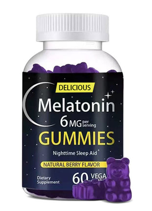 Melatonin +Vitamin A with Xylitol 6mg – Sugar-Free |60 Gummies