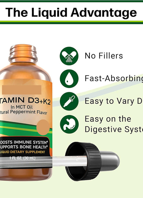 Vitamin D3 + K2 Drops - 30ml