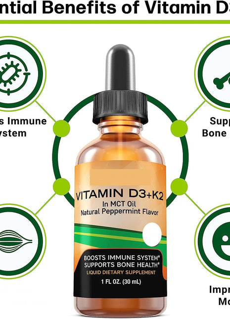 Vitamin D3 + K2 Drops - 30ml