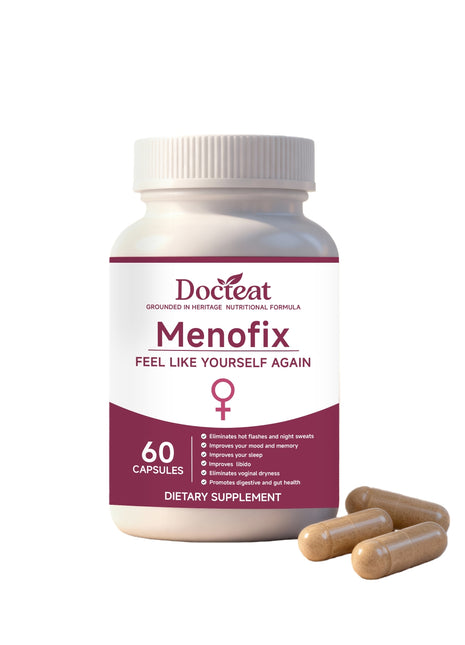 Docteat Menofix|Menopause Support with Chaste Tree -60 Caps