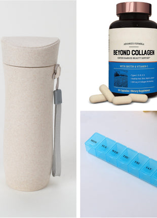 Beyond Collagen Capsules 1300mg|Types I, II, III, V, X + Biotin & Vit C
- 90 caps