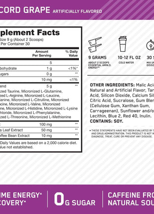 Amino Acid Powder Greenteacoffee Grape Seed Extraction - 270 grams