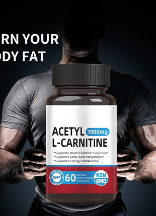 Acetyl L- Carnitine| Fat burner, brain & cognitive booster - 60 caps