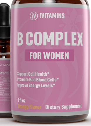 B Complex Vitamins for Women | Helps to Improve Brain Function Digestion Energy & More | B Vitamins Complex for Women | Vitamin B Complex | B Complex Vitamins | B12 Complex | 1 fl oz