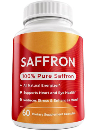 Saffron 88.5mg 60 Capsules| Mood & Stress Support | Vitamin Supplement