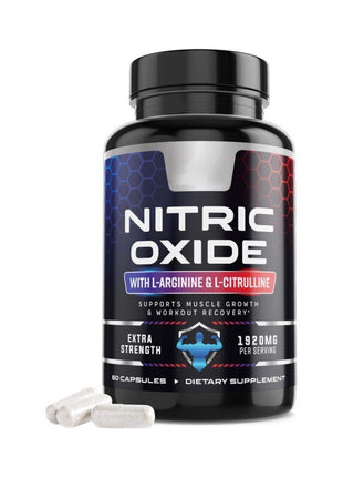 L-Citrulline L-Arginine Capsules 1920mg – Nitric Oxide Booster-60 caps