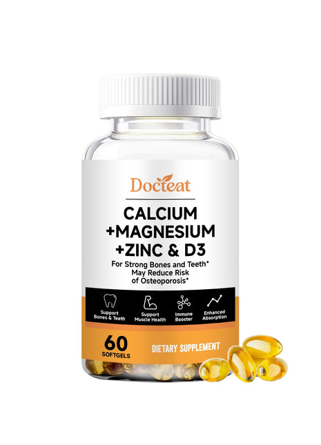 Calcium, Zinc + Vitamin D3 - 60 Softgels
