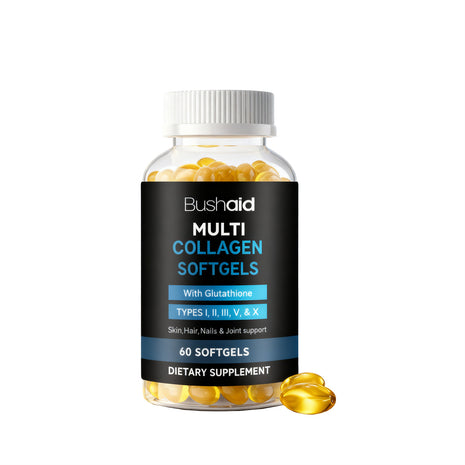 Bush Aid Collagen Softgels 60 Capsules | Skin, Hair, Nails & Joint Support