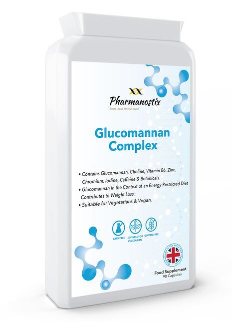 Glucomannan Complex - 3000mg - Fibre Diet Supplement Complex Capsules