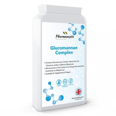 Glucomannan Complex - 3000mg - Fibre Diet Supplement Complex Capsules