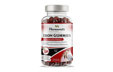 Iron & Vitamin C Vegan Gummies - 150 Natural Cherry Flavour