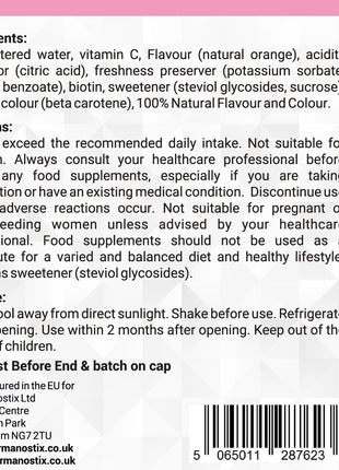 Biotin Liquid 500 mL - High Strength 10000mcg With Vit C