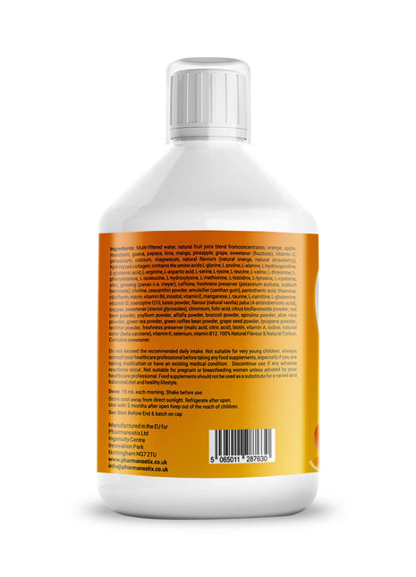 Liquid Multivitamin Supplement, 500 mL, Advanced Vitamin Superfood Greens Blend
