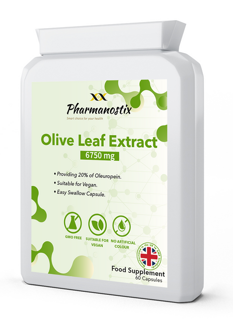 Olive Leaf Extract Supplement 60 Vegan Capsules