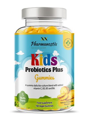 Kids Probiotics Plus Vegan Gummies - 150 Natural Pineapple Flavour