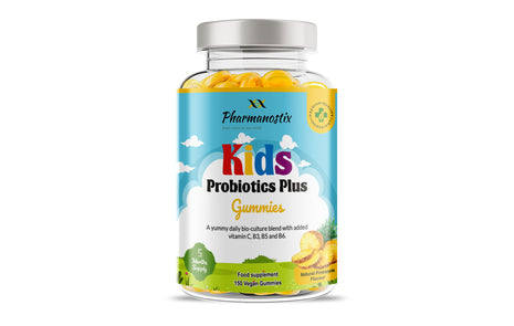 Kids Probiotics Plus Vegan Gummies | 150 Natural Pineapple Flavour