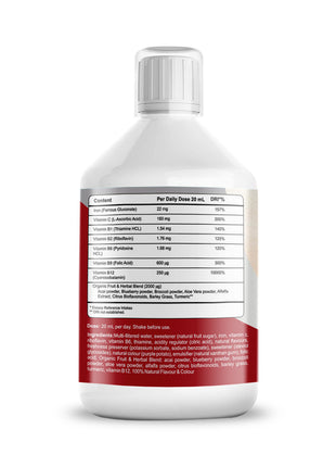 Pharmanostix Iron Liquid 22 mg |Supplement 500 mL