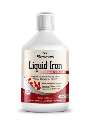 Pharmanostix Iron Liquid 22 mg |Supplement 500 mL