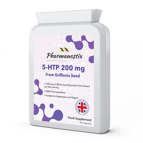 5-HTP Supplement 200mg Per Serving - 90 Capsules