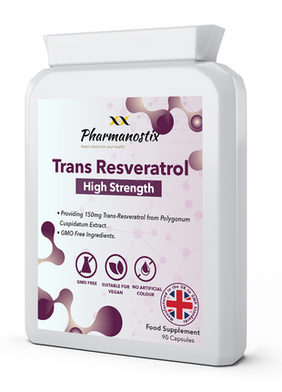 Trans Resveratrol Supplement 150mg - 90 Capsules